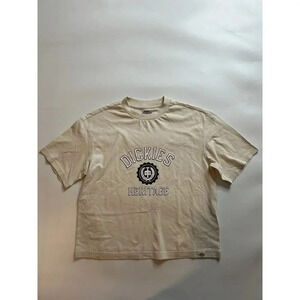 Dickies T-Shirt Women’s XS Heritage Oxford Graphic Tee Cream Outdoor Granola